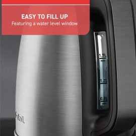 T-fal Element Stainless Steel Electric Kettle 1.7 Liter, Fast boiling