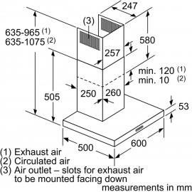 Bosch Home & Kitchen Appliances Bosch Serie 2 DWB64BC50B Wall-mounted