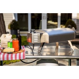 Mimiuo Outdoor Gas Fired Pizza Oven with UK Gas Regulator, Portable St