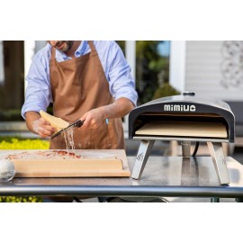 Mimiuo Outdoor Gas Fired Pizza Oven with UK Gas Regulator, Portable St