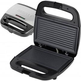 Geepas Panini Sandwich Press, 750W 2 Slice Sandwich Toaster Maker | No