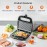 Geepas Panini Sandwich Press, 750W 2 Slice Sandwich Toaster Maker | No