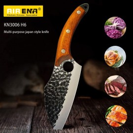 AIRENA Handmade Forged Kitchen Knives, Chefs Knife Set, High Carbon St