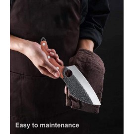 AIRENA Handmade Forged Kitchen Knives, Chefs Knife Set, High Carbon St