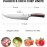 PAUDIN Chef Knife, Kitchen Knife 8 inch Professional, Ultra Sharp Chef