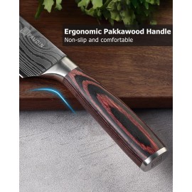 PAUDIN Chef Knife, Kitchen Knife 8 inch Professional, Ultra Sharp Chef