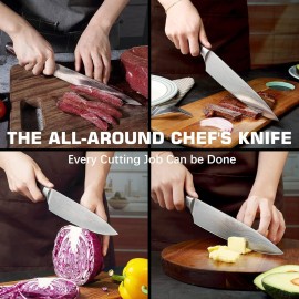 PAUDIN Chef Knife, Kitchen Knife 8 inch Professional, Ultra Sharp Chef