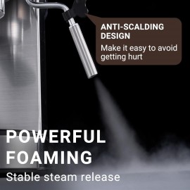 amzchef Espresso Machine 20 Bar, Professional Espresso Maker with Milk