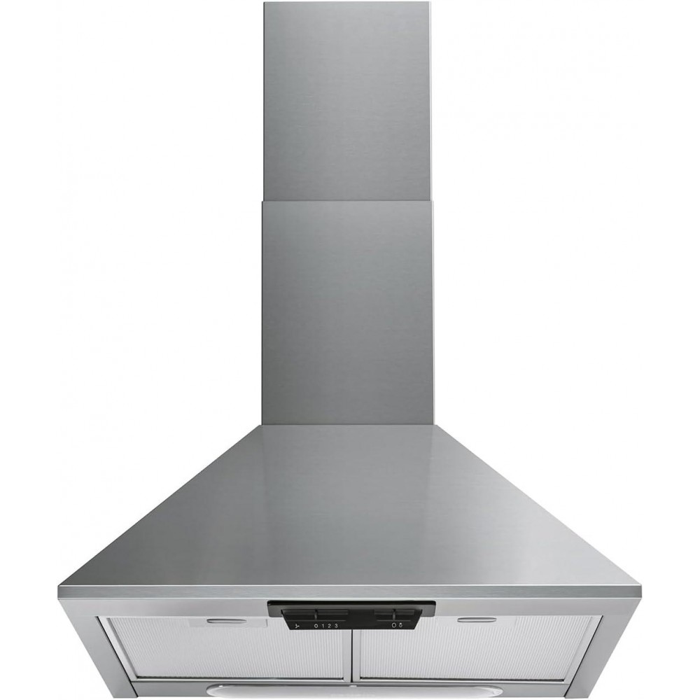 Indesit 60cm Chimney Cooker Hood - Silver