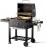 DKIEI Barbecue Grill, Portable Charcoal BBQ Grill with Wheel & 2 Foldi