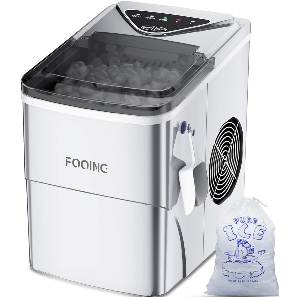 Ice Maker Machine Countertop Ice Machine, Self-Cleaning Ice Maker, 9 C