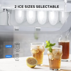 Ice Maker Machine Countertop Ice Machine, Self-Cleaning Ice Maker, 9 C
