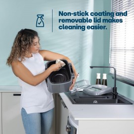 LIVIVO Electric 2.5L Deep Fat Countertop Fryer Non-Stick Coating, Inte