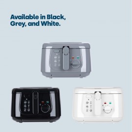 LIVIVO Electric 2.5L Deep Fat Countertop Fryer Non-Stick Coating, Inte