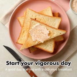 Cusimax Toaster, 4 Slices Toaster, Stainless Steel Toaster with 4 Extr