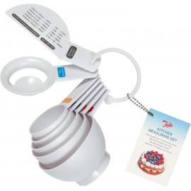Tala Kitchen Measuring Set, In White Plastic and contains 7 Measuring