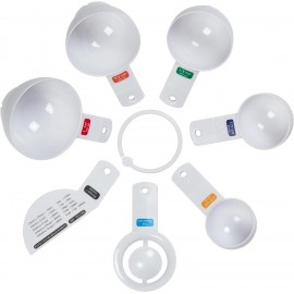 Tala Kitchen Measuring Set, In White Plastic and contains 7 Measuring