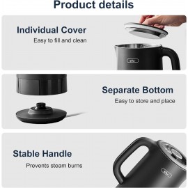 Bear 1.7L Electric Kettle with 6 Temperature Settings, 1800-2200W, Mic