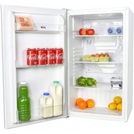 SIA LFS01WH 48cm White Freestanding 91L Under Counter Larder Fridge &