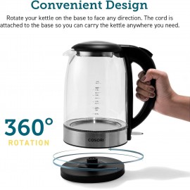 COSORI Electric Kettle, Tea Kettle Pot, 1.7L/1500W, Stainless Steel In