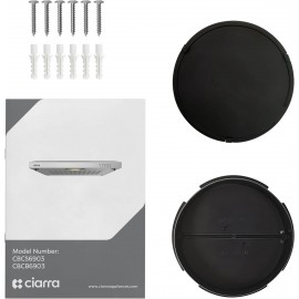 CIARRA CBCB6903 60cm Visor Cooker Hood Undercabinet Hoods Wall Mounted