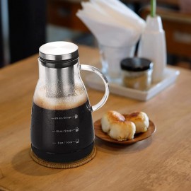 Beowanzk 960ml Iced Coffee Makers Machine, Filter Cold Brew Espresso M