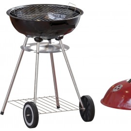 Garden Vida Memphis Kettle BBQ Grill Freestanding Barbecue Garden Outd