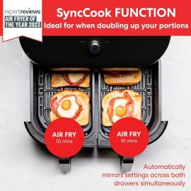 Instant Vortex Plus Dual Air Fryer with Large Double Air Frying Drawer