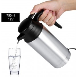 MAGT 12V 750ML Electric Car Kettle Stainless Steel Electric Car Kettle