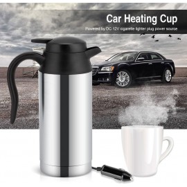 MAGT 12V 750ML Electric Car Kettle Stainless Steel Electric Car Kettle