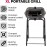 Tower T978571 XL Portable Grill with Collapsible Legs & Wheels, Porcel