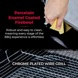 Tower T978571 XL Portable Grill with Collapsible Legs & Wheels, Porcel