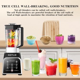 2000W Blender Smoothie Makers with 8 Preset Programs Blender 28000RPM