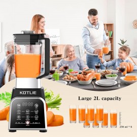 2000W Blender Smoothie Makers with 8 Preset Programs Blender 28000RPM