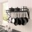 KES Pot Pan Rack Wall Mounted Kitchen Hanging Rack Storage Organizer W