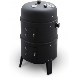 Tower T978573 2-In-1 Smoker Grill with Charcoal & Smoker, Heat Resista