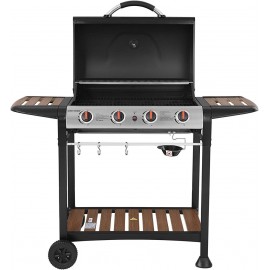 George Foreman 4 Burner Gas BBQ with Automatic Ignition & Integrated T