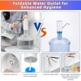 Foldable Water Dispenser, Smart Automatic Portable Water Bottle Pump f