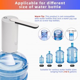 Foldable Water Dispenser, Smart Automatic Portable Water Bottle Pump f