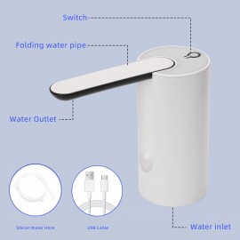 Foldable Water Dispenser, Smart Automatic Portable Water Bottle Pump f