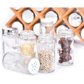 Harcas Bamboo Spice Rack with 18 Jars and Labels. Free Standing Spice