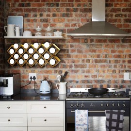 Harcas Bamboo Spice Rack with 18 Jars and Labels. Free Standing Spice