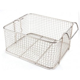 DELITLS Stainless Steel Deep Fat Fryer Basket with Square Plastic Hand