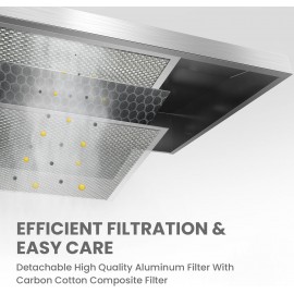 Comfee CVU30W2AST Range Hood 30 Inch Ducted Ductless Vent Hood Durable