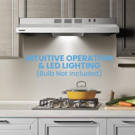 Comfee CVU30W2AST Range Hood 30 Inch Ducted Ductless Vent Hood Durable