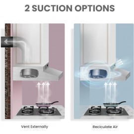 Comfee CVU30W2AST Range Hood 30 Inch Ducted Ductless Vent Hood Durable