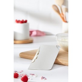 PME Cake Scraper, Stainless Steel, Silver, X-Tall (25cm/10in)