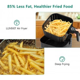 LLIVEKIT 5.5 L Air Fryer Family Size Hot Large Air Fryer Low Fat and O