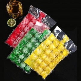 YIXISI 30 PCS Self-Sealing Ice Cube Freezer Bags, Food Grade PE Plasti