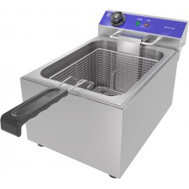 TAIMIKO Electric Deep Fryer Commercial Stainless Steel Tank With Lid E